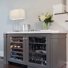 Built In Beauty Home Bar With Subzero Wine Fridge Was Designed And Installed As A Piece Of Furniture That Is In Home Bar Cabinet Bar Furniture Dining Room Bar