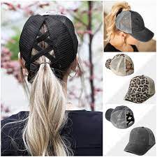 Crisscross Caps Levara Style Ponytail Hat Cute Ponytails
