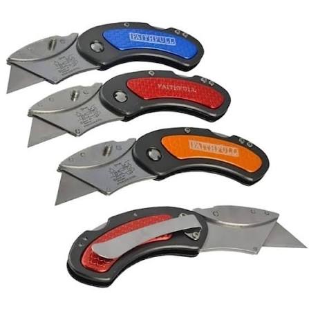 Faithfull FAITKUTILITY Folding Lock Back Utility Knife