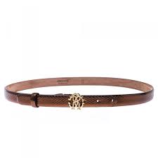 4.0 out of 5 stars 361. Roberto Cavalli Bronze Metallic Leather Rc Buckle Belt 85cm Roberto Cavalli Tlc