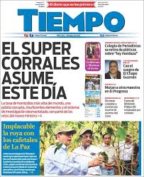 Newspaper Tiempo Honduras Newspapers In Honduras Wednesday S Edition May 1 Of 2013 Kiosko Net