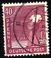 8x briefmarken, 1947, gestempelt, west berlin, gut erhalten, s. Briefmarken Aus Der Alliierten Besetzung Aus Dem Jahr 1947