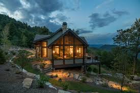 Featured on this plan is a covered porch with fireplace and rounded we offer floor plan modifications on all of our rustic mountain house plan designs. Black Mountain Rustic Modern Farmhouse Acm Design Architecture Interiors Rustic Houses Exterior Mountain Home Exterior Rustic House