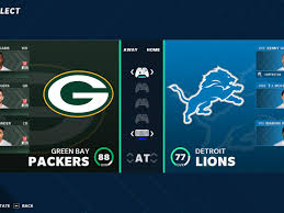 Cut in a classic silhouette. Nfl Week 14 Madden Simulation Detroit Lions Vs Green Bay Packers Pride Of Detroit