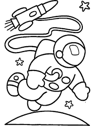 Astronaut And Rocket Coloring Printable Page Space Coloring Pages Space Crafts For Kids Coloring Pages