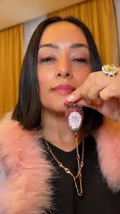 A real size strawberry, bitten; inspired by Adam & Eve, this is called  Eve’s Strawberry from Alexander Laut exhibiting at The Unique Show, Luxury  St. Moritz by @Dalila Daffara 🍓 #strawberrypendant ...