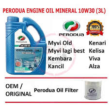Harga minyak hitam kereta perdua kancil. Sc396 Minyak Hitam Enjin Perodua Produa Genuine Mineral 10w30 10w 30 3l Engine Oil Myvi Old Alza Myvi Lagi Best Kancil Kenari Kelisa Viva Kembara Oil Filter 15601 00r01 000 Auto Accessories On Carousell