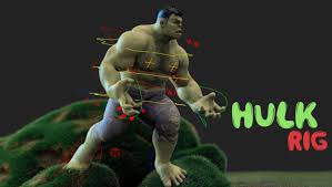 1037 free characters 3d models found. Free Hulk Rig 3d Model 3dart
