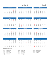 2021 pdf calendars with us and popular holidays. Free Printable Canada 2021 Calendar With Holidays Pdf Calendar Dream