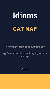 idiom meaning to have a light sleep during the day english phrases idioms english vocabulary words english idioms
