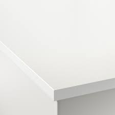 If you're planning to update your kitchen with a new ikea domsjo apron front, white farmhouse style have you been thinking about installing a white farmhouse sink in your kitchen? Ekbacken Worktop Double Sided With White Edge Light Grey White Laminate 186x2 8 Cm Ikea