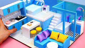 _____ 0:00 | intro cardboard world 0:15 | build most luxury mini apartment for hamster from cardboard 7:50 | relax with cardboard house and my hamster _____ title : Diy Miniature Cardboard House 25 Bathroom Kitchen Bedroom Living Room For A Family Youtube