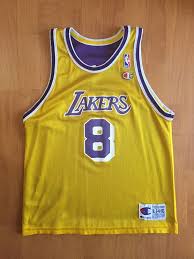 Black And Yellow Lakers Jersey Youth Vtg Kobe Bryant 8 Champion Jersey Los Angeles Lakers Reversible Youth L 90s Kobe Bryant 8 Kobe Bryant Los Angeles Lakers