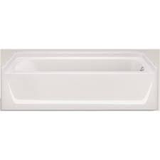 Kohler proflex 5 ft acrylic oval drop in whirlpool bath. Sterling Part 71171120 0 Sterling Ensemble 5 Ft Alcove Rectangular Right Drain Bathtub In White Bathtubs Home Depot Pro