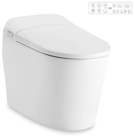 ชักโครกชิ้นเดียวTF-2070-WT-9 พร้อมระบบชำระอัตโนมัติ รุ่น E-LITE PRO สีขาว AMERICAN STANDARD