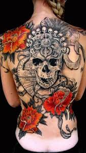 Colorful Feminine Sugar Skull Tattoo Feminine Sugar Skull Pin Up Girl Tattoo