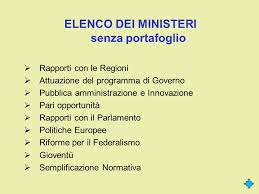 Pertanto, ogni scelta sull'investimento della spesa, dovrà essere approvata dal consiglio dei ministri, al quale dovrà presentare un progetto per accedere ai fondi statali e per impiegarli come crede. Venire Con Pinpoint Non Pagato Ministeri Senza Portafogli Agingtheafricanlion Org