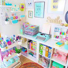 Best Craft Rooms Craftrooms On Instagram This Space From Victoriaandherplanners Is So Bright Happy Study Room Decor Craft Room Decor Craft Room Design