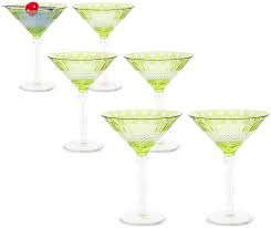 Read customer reviews & find best sellers. Amazon Com Impulse Glam Diamond Etched Martini Glasses Set Of 6 Lime Martini Glasses
