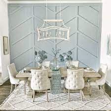 Or perhaps 3 x 9? Herringbone Accent Wall Modern Dining Room By Michele Moss Design Houzz