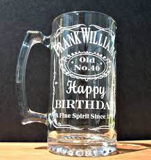 Custom Engraved Birthday Beer Mug By Marcellasengravables On Etsy 10 00 Engraved Beer Mugs Beer Birthday Mugs