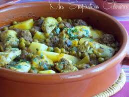 Tajine De Kefta Artichauts Et Petits Pois Le Blog Cuisine De Samar Tajine Kefta Kefta Tajine