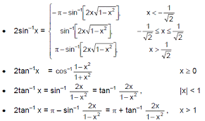 Cbse Class 12 Maths Notes Itf Important Formulas