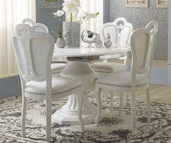Including one table and four chairs, this set is ideal for any home. Tuttomobili Greta Greta White Finish Round Extension Dining Table With 4 Chairs Furnituredirectuk Net