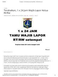 Maybe you would like to learn more about one of these? Tamu Lebih Dari 24 Jam Wajib Lapor Merupakan Peraturan Di Lingkungan Antisipasi Terorisme Tamu Wajib Lapor 1x24 Jam Tamu Lebih Dari 24 Jam Wajib Lapor Pengurus Rt Dan Rw Serta