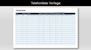 Alle kontakte auf einen blick! Telefonliste Vorlage Excel Kostenlos Muster Vorlage Ch