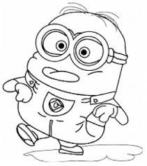 The minion coloring page of dave. Minions Free Printable Coloring Pages For Kids