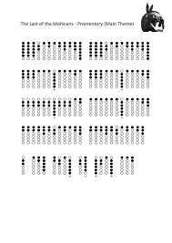 The Last Of The Mohicans Promentory Main Theme Tabs For Tin Whistle Tin Whistle Native American Flute Flute Sheet Music