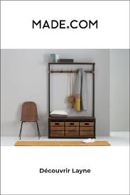 Made Entree Noir En 2020 Meuble Entree Banc D Entree Avec Rangement Grand Meuble