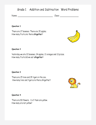 Check out these free printable addition and subtraction word problems worksheets to help your child understand the application of . Printable Primary Math Worksheet For Math Grades 1 To 6 Based On The Singapore Math Curriculum