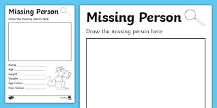 Download for free or buy for as low as $2.99. Missing Person Template Display Posters Resources
