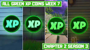 Win a free bhangra boogie emote fortnite code here. Fortnite Week 7 Xp Coins All Purple Green And Blue Coin Locations In Chapter 2 Season 3