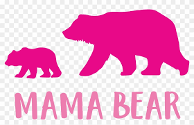 Download Mama Bear Cutting Files Svg Dxf Pdf Bear Silhouette Free Transparent Png Clipart Images Download