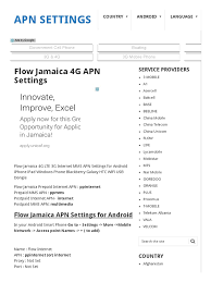 Dan rasanya sangatlah ada yang berbeda jika kita dalam sehari tidak menggunakan internet, karena kita dapat melakukan semua hal di dalam internet tersebut. Flow Jamaica 4g Apn Settings Apn Settings Multimedia Messaging Service Mobile Phones