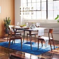 Mid Century Expandable Dining Table Walnut Mid Century Modern Dining Room Modern Dining Room Small Dining Room Decor