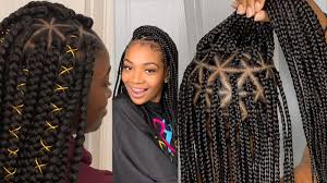 Whether it be dry hair triangle braids, long hair triangle braids and so on, this will be a simple yet gorgeous. Triangle Part Box Braids Raising Your Diy Triangle Braids Game Higher