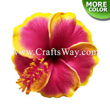 Garlands can be worn on the head or around the neck, hung on an inanimate object, or laid in a place of cultural or religious importance. 4 Foam Hibiscus Type V Craftsway Llc Artificial Flowers Crafts Items