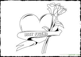 Coloring pages for best friend forever. Friendship Girls Friendship Two Bff Coloring Pages Novocom Top