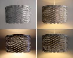 Soda Can Tab Drum Shade Large Eco Friendly Pendant Light Shade Only 350 00 Via Etsy La Extra Large Lamp Shades Drum Shade Chandelier Small Lamp Shades