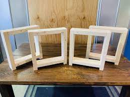 How to build useful furniture fast using hairpin legs. Rustic Farmhouse Square Bench Legs Unfinished Diy Bench Etsy Diy Table Legs Farmhouse Table Setting Farmhouse Table Legs