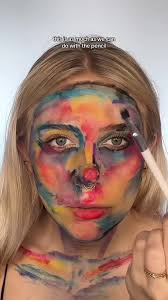 Watercolor Pencil Makeup Challenge with Yabo the Clown