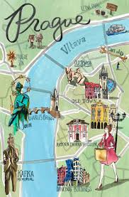 Czechs, germans, slovaks, italian stonemasons and stucco workers. Prague Map Jessica Olah Prague Travel Prague Map Czech Republic Travel