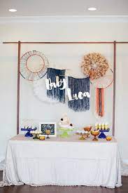 Outdoor Boho Baby Shower Kara S Party Ideas Boho Baby Shower Chic Baby Shower Tribal Baby Shower