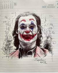 Είμαι χώμα από την κούραση κλπ. Drawing Ideas Joker Artwork Joker Drawings Joker Art