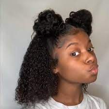 Two Buns Hairstyle Video Natural Hair Styles Easy Curly Hair Styles Naturally Natural Hair Styles