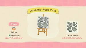 Once you unlock the able sisters shop you can approach the kiosk and post any of your custom designs , search. Realistic Rock Path Animal Crossing New Horizons Custom Design Nook S Island